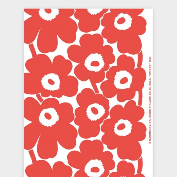 marimekko unikko poster flower 50 x 70 cm - Picture 1 of 11